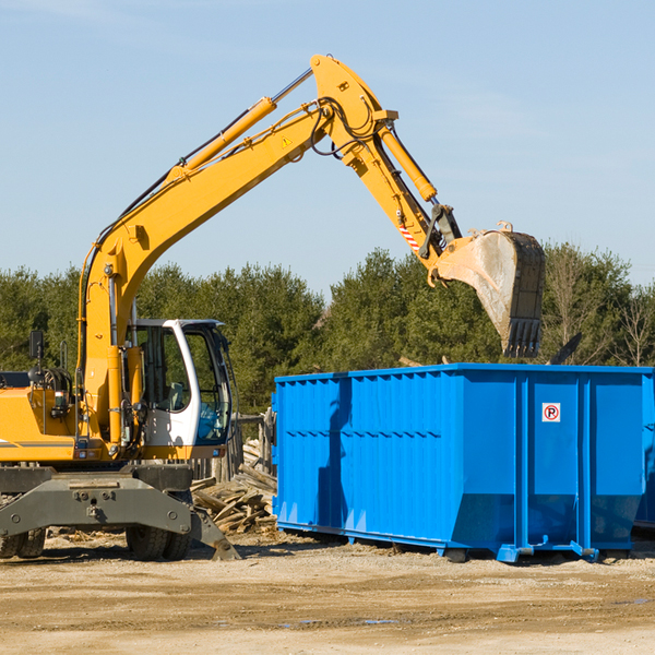 what size residential dumpster rentals are available in Mechanicsburg Ohio